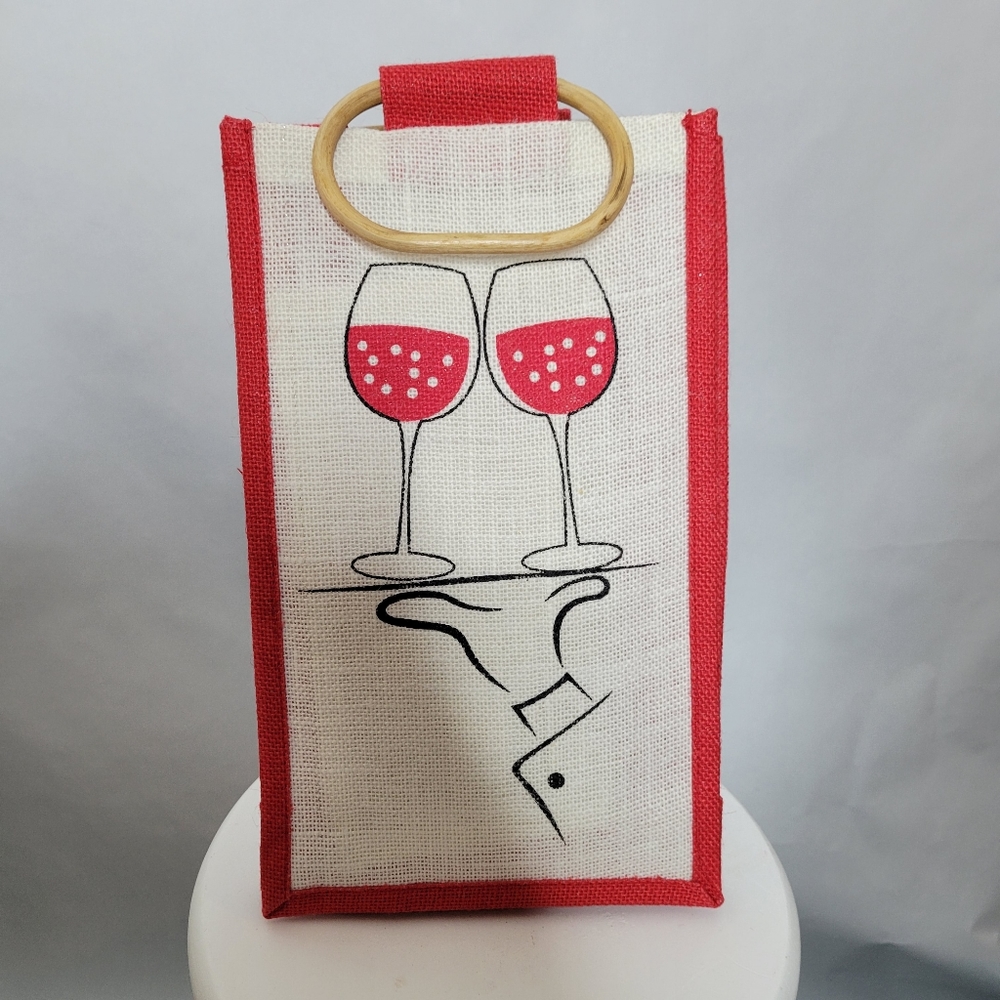 🔥 BUNDLE DEAL: 3 for $25 OR 5 for $50 Canvas Wine Bag